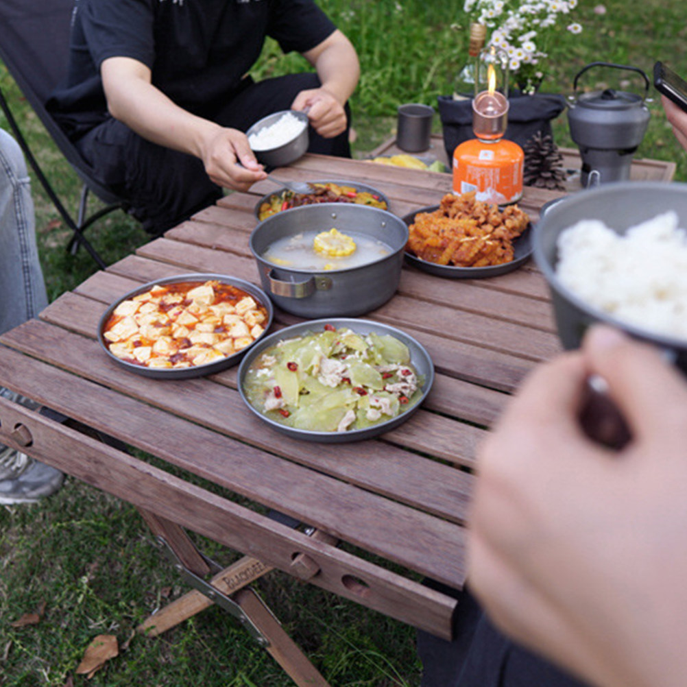 Food Snacks For Camping - 1 Pezzo Piatto da Cena in