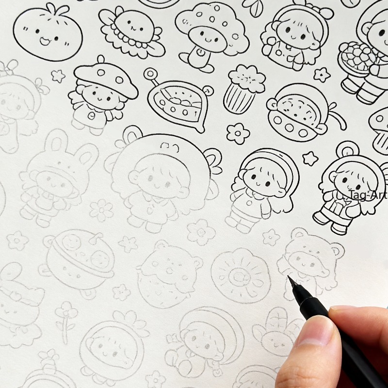 Food And Snacks Coloring Book Bold And Easy - Libro illustrato per alleviare l'ansia, album