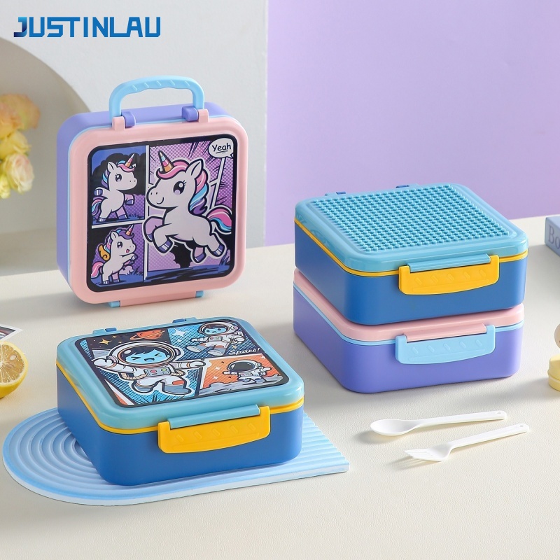 Food Or Snacks - JUSTINLAU Porta Pranzo a 3 Scomparti