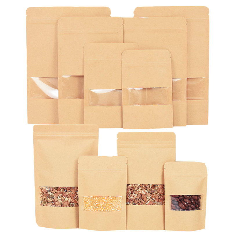 Food Snacks For Christmas - 20/50pcs Sacchetti di carta Kraft con