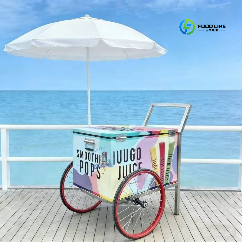 Quality Food Snacks - Carretto Mobile Refrigerato di Alta Qualità