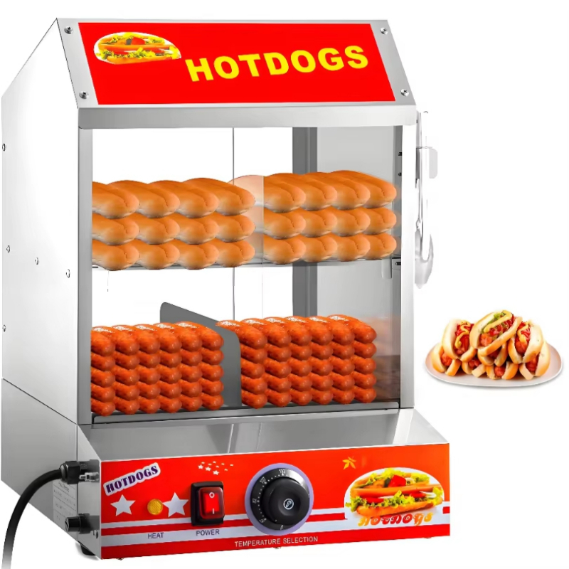 Food Processor Snacks - Scaldapane Automatico Commerciale per Hot Dog