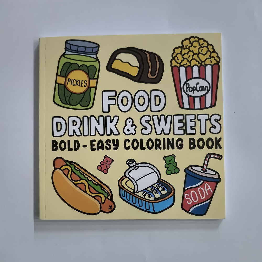 Alimenti, bevande e dessert Li - Food And Snacks Coloring Book Bold And Easy recensione e prezzo