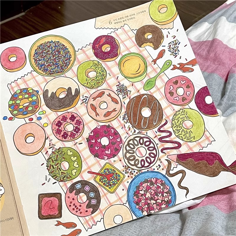 Coreano Delizioso Il Tempo di  - Food And Snacks Coloring Book Bold And Easy recensione e prezzo