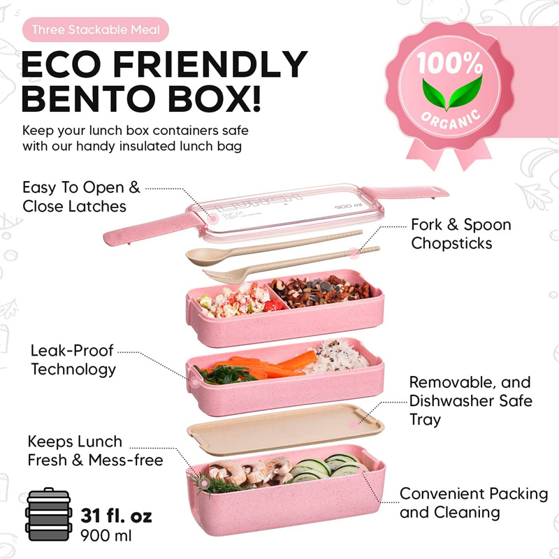 3-In-1 scomparto Bento Box In  - Food Or Snacks recensione e prezzo