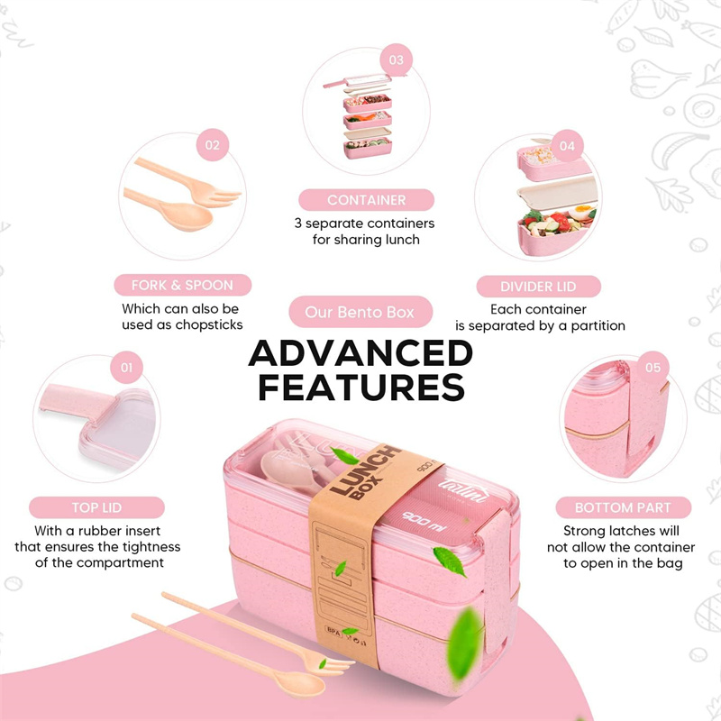 3-In-1 scomparto Bento Box In  - Food Or Snacks recensione e prezzo