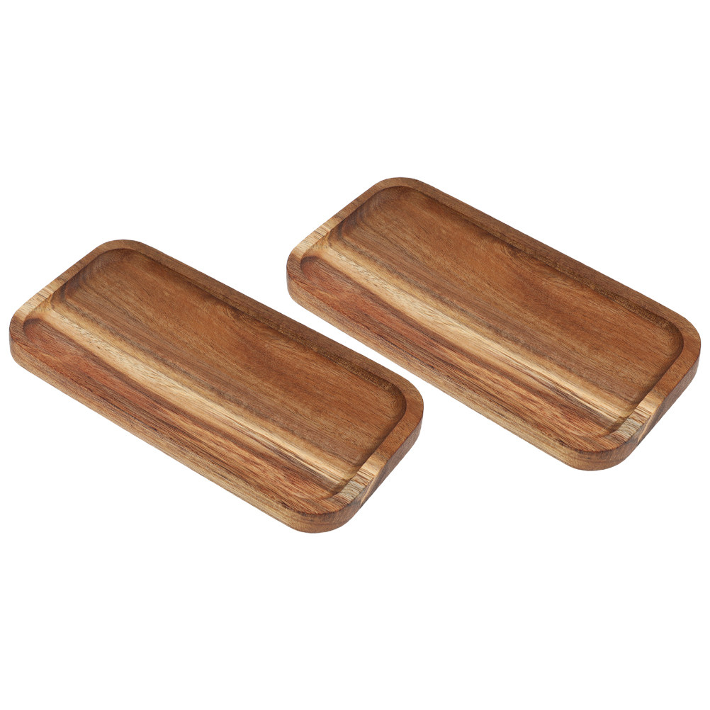 2 Pezzi Vassoio Rustico in Leg - Food Snacks For Camping recensione e prezzo