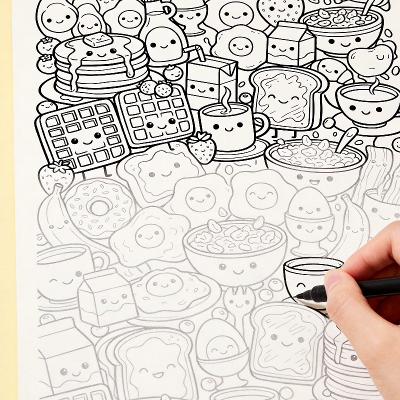 Libro da colorare per adulti c - Food And Snacks Coloring Book Bold And Easy recensione e prezzo